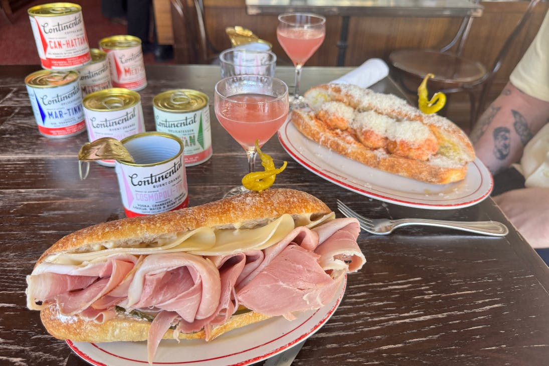 Continental Deli sandwiches